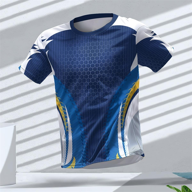 Table Tennis Shorts - Geometric Graphic 3D Printed Sports T