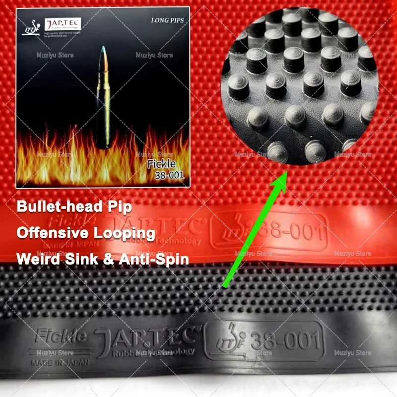 FICKLE Bullet-head Pip Shape T - đánh giá và giá Table Tennis Head To Head
