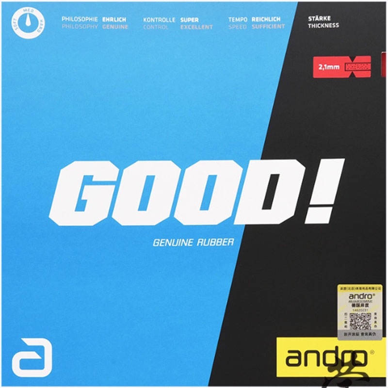Andro GOOD Table Tennis Rubber - đánh giá và giá Table Tennis Bat