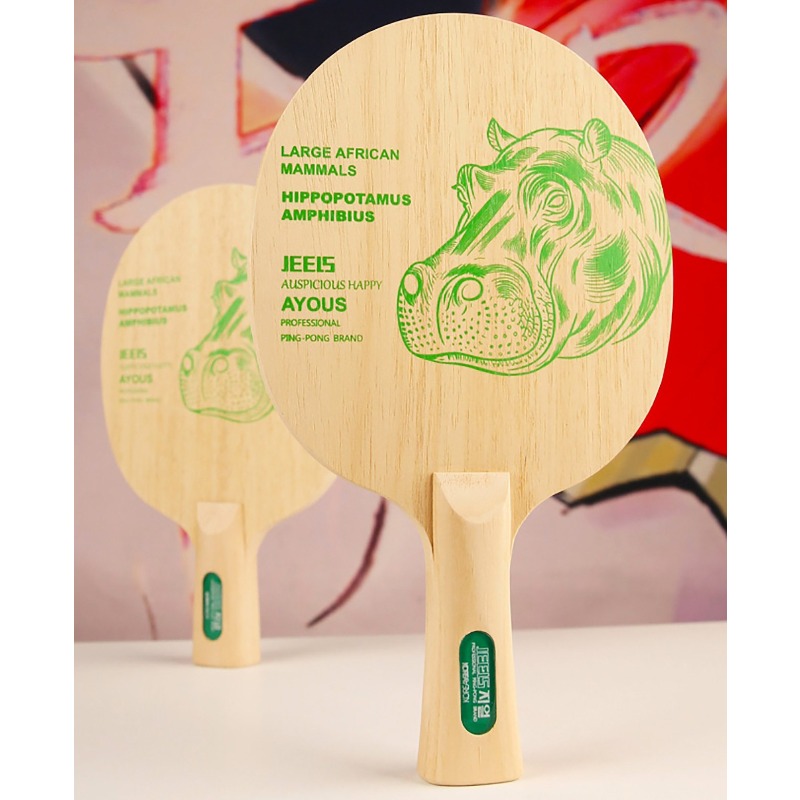 JEELS Green Hippo 1 Ply Ayous  - đánh giá và giá Table Tennis Blade