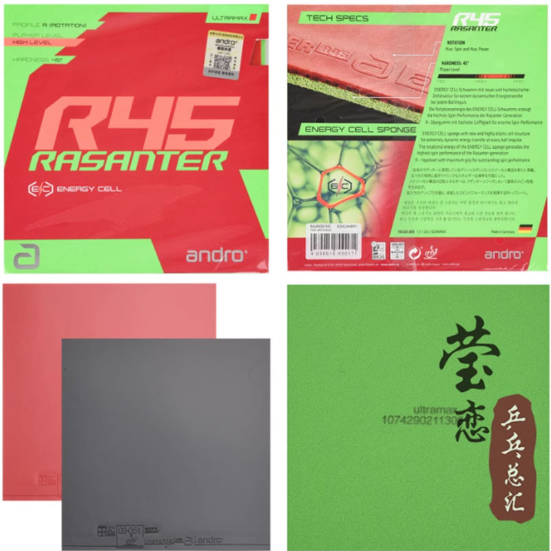 Andro Rasanter R45 47 50 C45 4 - đánh giá và giá Table Tennis Bat